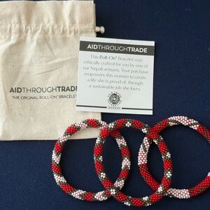 Aid Through Trade Roll On Beaded Bracelet set